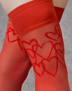 Deals 💯 Bluebella - US Hearts Leg/Plain Top Thigh Highs 🔥 -Deals collections Store unnamed file 1022