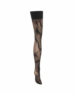 Promo ⌛ Bluebella - US Snake Fishnet Leg/Plain Top Hold Ups Black ✔️ -Deals collections Store unnamed file 1089