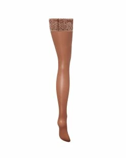 Deals 🥰 Bluebella - US Plain Leg/Lace Top Thigh Highs Caramel 🛒 -Deals collections Store unnamed file 1110