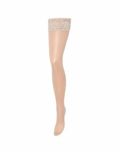 Deals 🎉 Bluebella - US Plain Leg/Lace Top Thigh Highs Champagne ⌛ -Deals collections Store unnamed file 1123