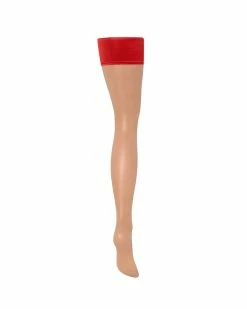 Outlet ⭐ Bluebella - US Plain Top Thigh Highs Sheer/Red 🎉 -Deals collections Store unnamed file 1159