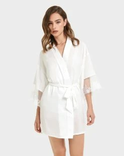Cheap ❤️ Bluebella - US Marseille Luxury Satin Kimono White 😀