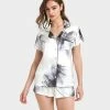 Brand new 🧨 Bluebella - US Camille Luxury Satin Short Pajama Set White/Black 🔔