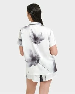 Brand new 🧨 Bluebella - US Camille Luxury Satin Short Pajama Set White/Black 🔔 -Deals collections Store unnamed file 1255