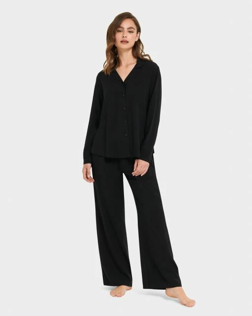 Coupon 🛒 Bluebella - US Tarcon Eco Viscose Long Pajama Set Black 🔔 -Deals collections Store unnamed file 1279
