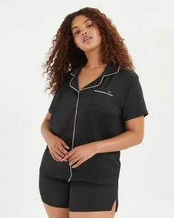 Top 10 🛒 Bluebella - US Abigail 👕 Shirt And Short Set Black/Pale Pink 😉 -Deals collections Store unnamed file 1294