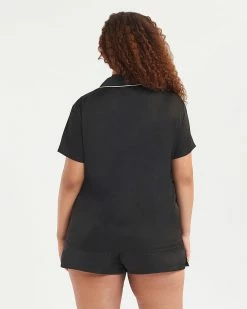 Top 10 🛒 Bluebella - US Abigail 👕 Shirt And Short Set Black/Pale Pink 😉 -Deals collections Store unnamed file 1295