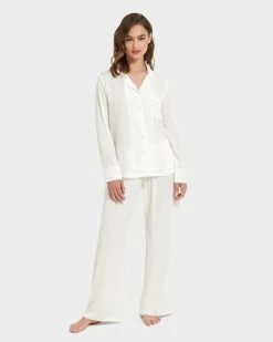 Best Pirce ๐ Bluebella - US Tarcon Eco Viscose Long Pajama Set White โญ