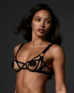 Best Pirce ⌛ Bluebella - US Salma Open Bra Black ⌛ -Deals collections Store unnamed file 254