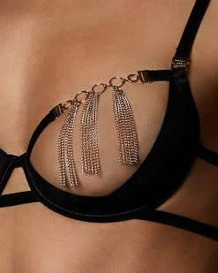 Cheapest 🤩 Bluebella - US Aurora Open Bra Black/Gold 💯 -Deals collections Store unnamed file 398