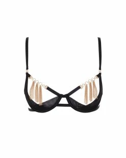 Cheapest 🤩 Bluebella - US Aurora Open Bra Black/Gold 💯 -Deals collections Store unnamed file 399