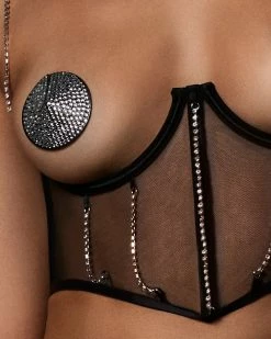 Hot Sale 👏 Bluebella - US Zenn Open Bustier Black/Silver 🛒 -Deals collections Store unnamed file 418