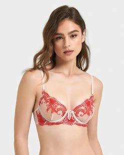 Deals ✔️ Bluebella - US Marseille Bra Red/Pale PInk 💯