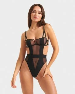 Budget 🤩 Bluebella - US Orla Wired Bodysuit Black 🥰